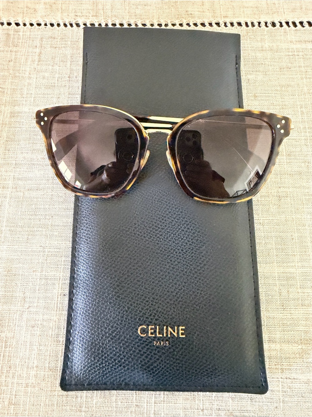 Celine Women’s Tortoiseshell Cat-Eye Sunglasses with Brown Lenses